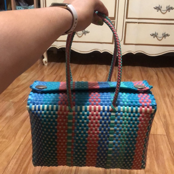 Woven basket bag - Picture 4 of 8